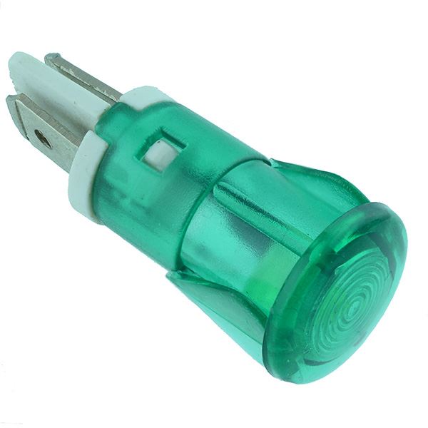 Green 12mm Plastic Indicator Pilot Light 220V — Switch Electronics ...