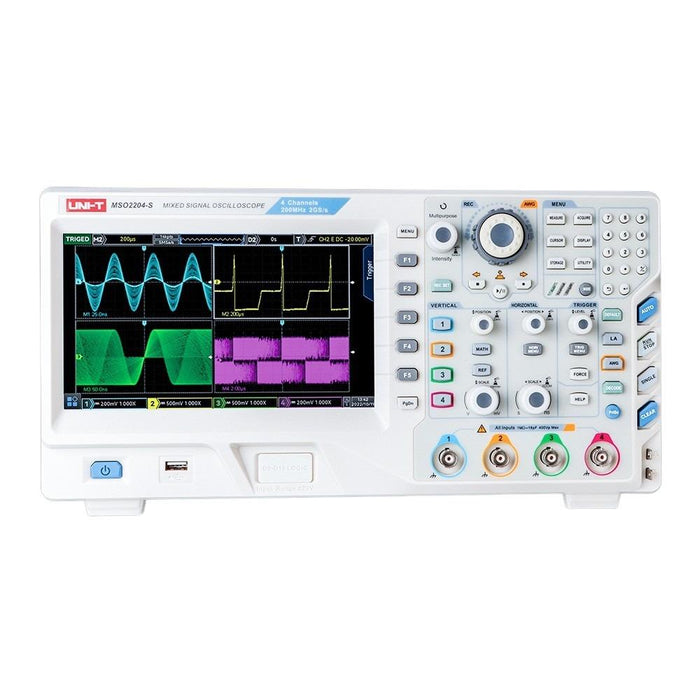 MSO2104 4 Analog 16 Digital Channel Oscilloscope 100MHz Uni-T