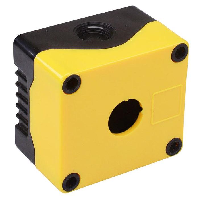 1 Way Yellow/Black Control Station Enclosure 80 x 73 x 53mm IP67