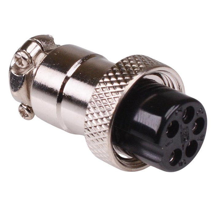 5 Way Female M16 Metal Circular Connector Plug 5A