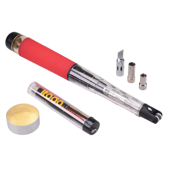 IRODA SolderPro 70K Cordless Butane Gas Soldering Iron 4-In-1 Kit 25-80W