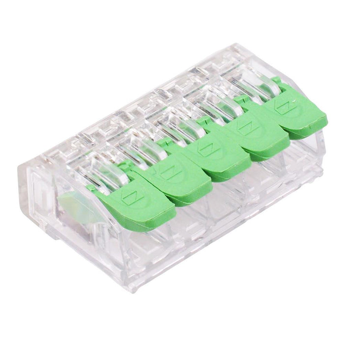 5 Way Spring Lever Terminal Block Connector 32A 450V