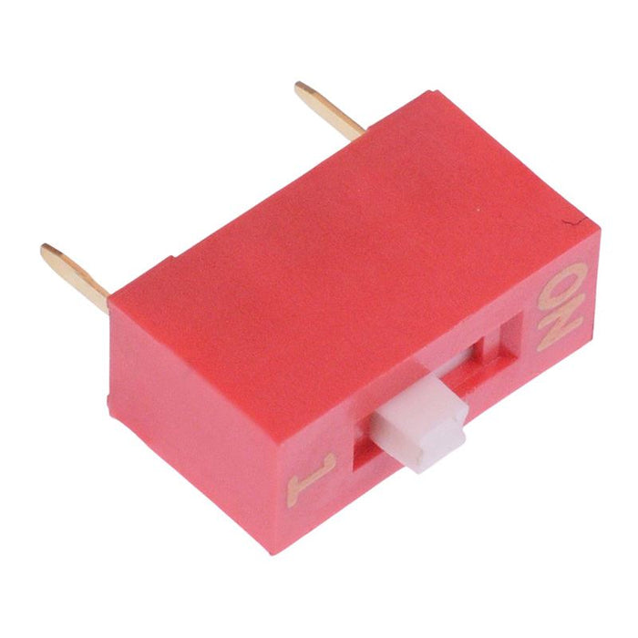 NDS-01-V 1 Way Raised Actuator DIP Switch SPST APEM