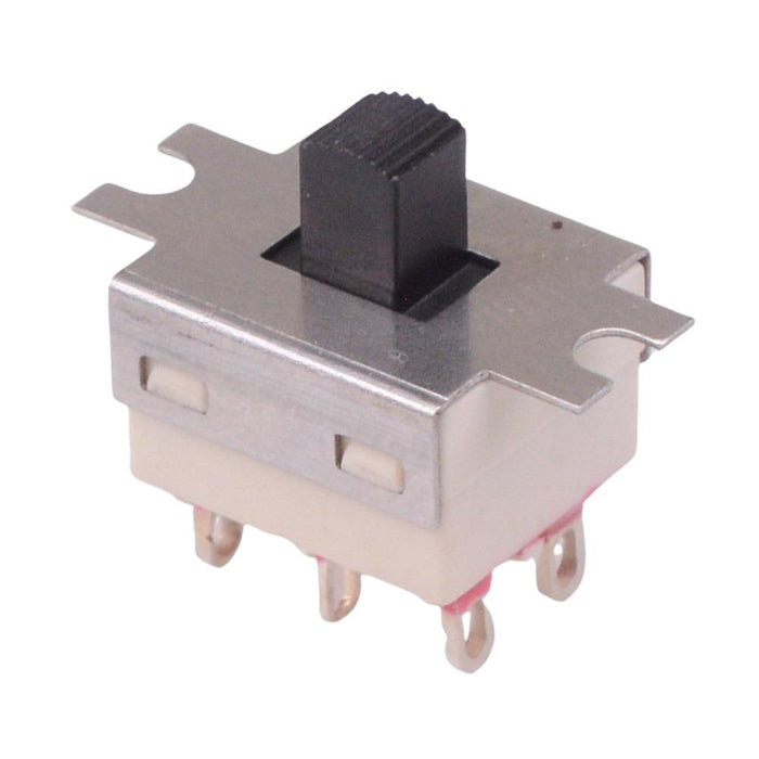 GH49S010001 On-Off-On Vertical Slide Switch DPDT 3A 30VDC