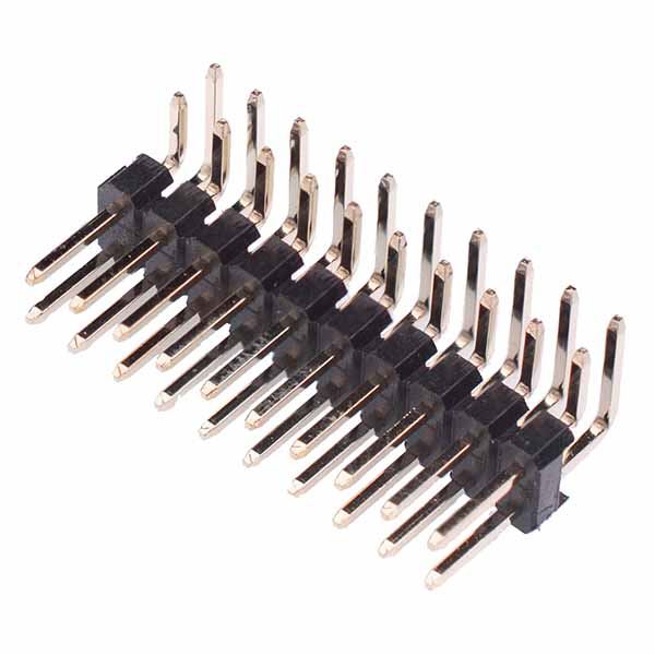 20-Way Double Row Right Angle Male Header 2.54mm