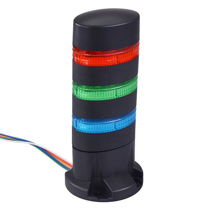 LD6A-3DQB-RGS Red/Green/Blue Stack Light LED Tower Direct Mount 24VAC/DC IDEC