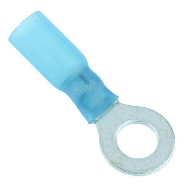 Blue Heat Shrink 6.4mm Ring Terminal