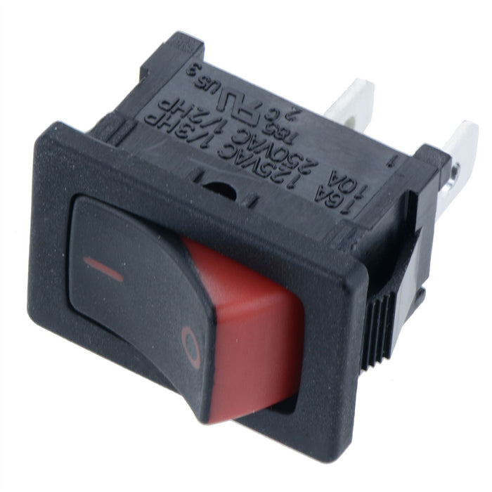 On Off Rectangle Red Visi Bi Colour Rocker Switch SPST 10A R13