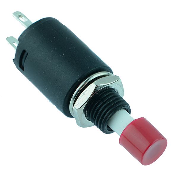 Red On Off Latching Small Button Push Switch SPST R13 512B1