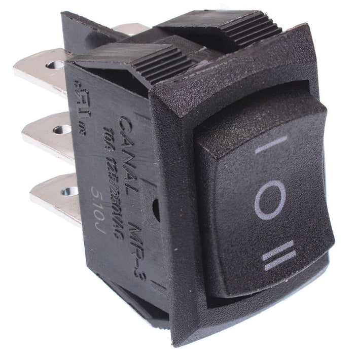 On-Off-On Rectangle Rocker Switch DPDT 10A