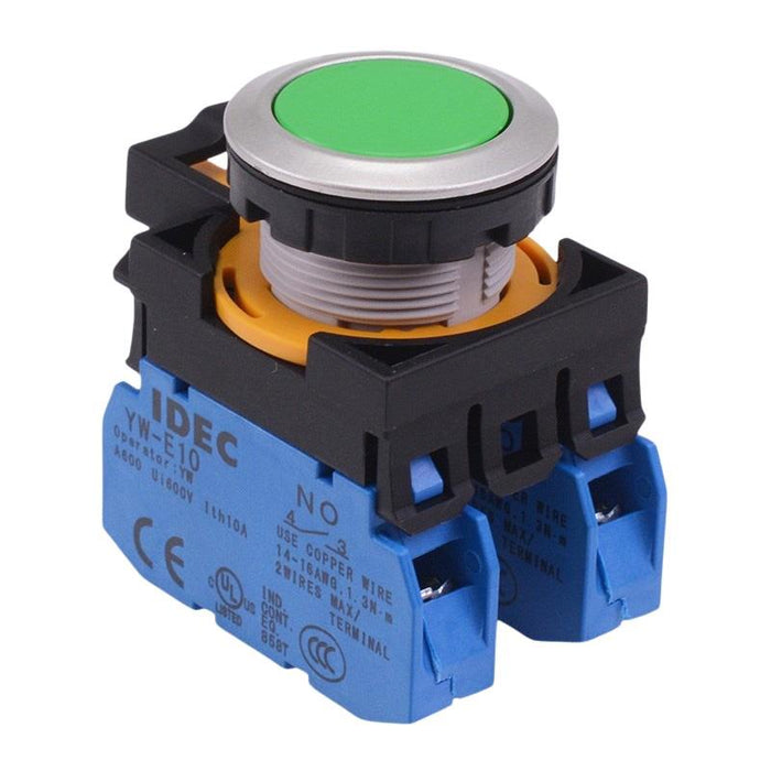 CW4B-A1E20G Green Metallic Maintained Push Button Switch 2NO IP65 IDEC