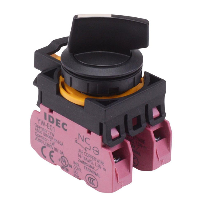 CW1S-2E02 2 Position Selector Switch2NC IP65 IDEC