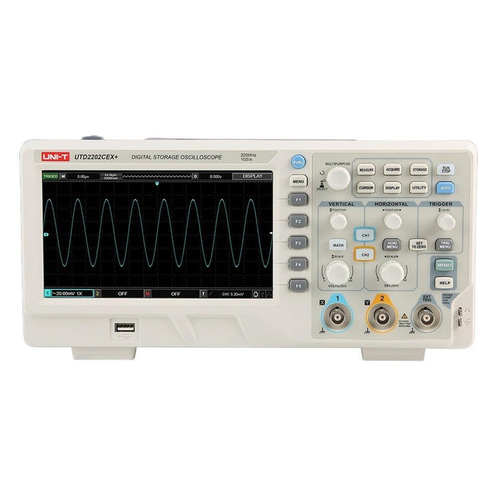 UTD2202CEX+ Digital Storage 2 Channel Analog Oscilloscope 200MHz Uni-T