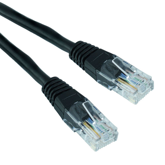 Black 7m RJ45 Ethernet Network Cable Lead