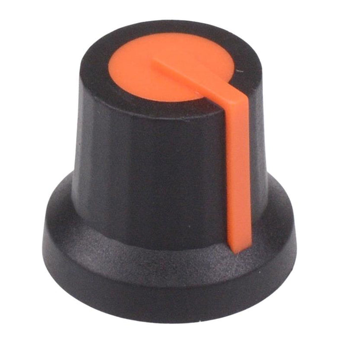 Orange Soft Touch 6mm Splined Knob K87MAR