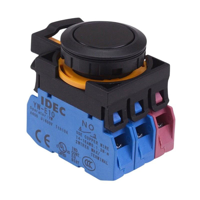 CW1B-A1E21B Black Maintained Push Button Switch 2NO-1NC IP65 IDEC