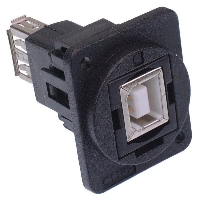 XLR Feedthrough Connector USB 2.0 B to USB 2.0 A CP30207NX