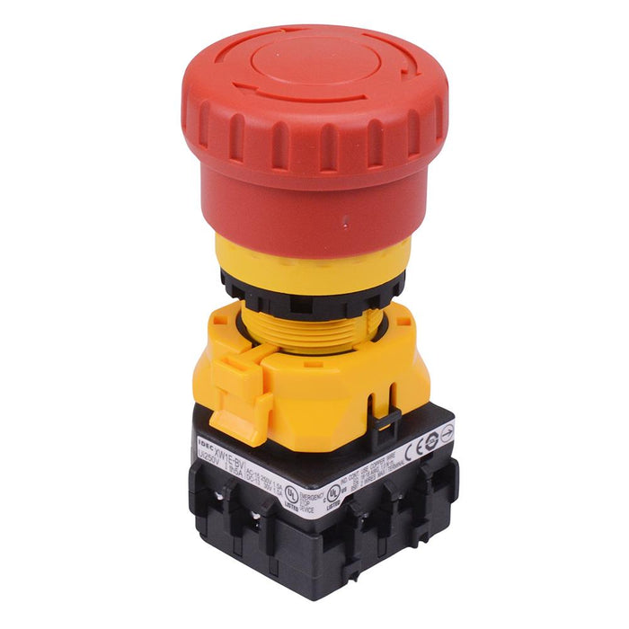 XW1E-BV404MFR 22mm Emergency Stop Switch 4NC IDEC