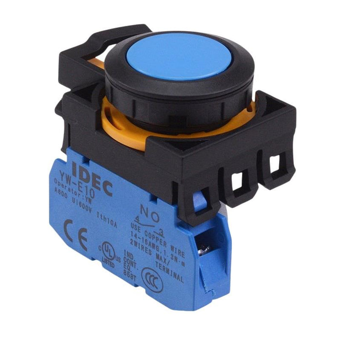 CW1B-A1E10S Blue Maintained Push Button Switch 1NO IP65 IDEC