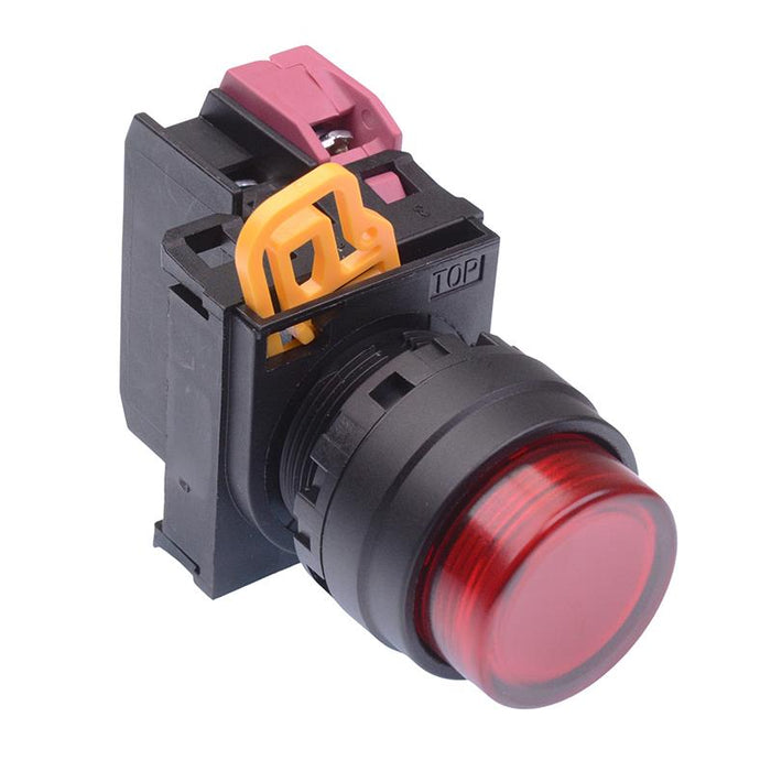 YW1L-A2E01Q3R Red 12V illuminated 22mm Maintained Push Button Switch NC IP65 IDEC