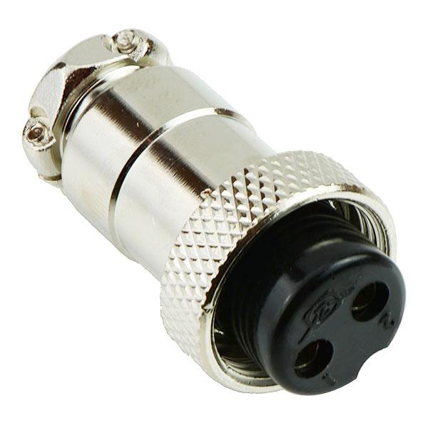 2 Way Female M16 Metal Circular Connector Plug