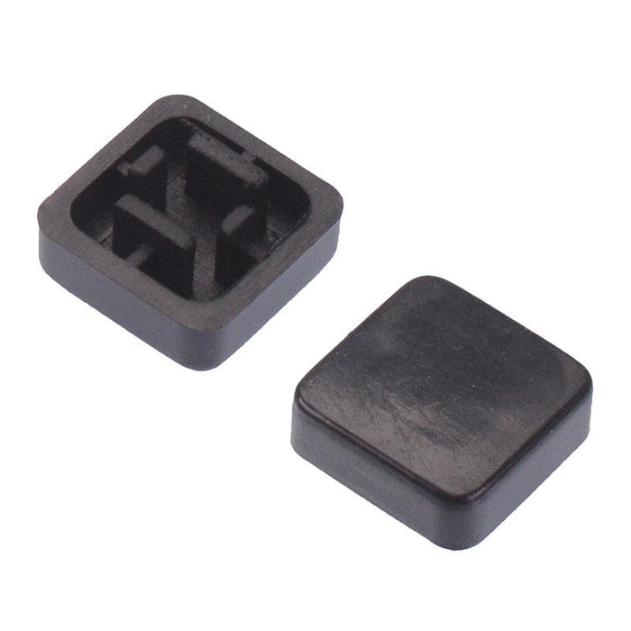 Black 12x12mm Tactile Switch Square Cap