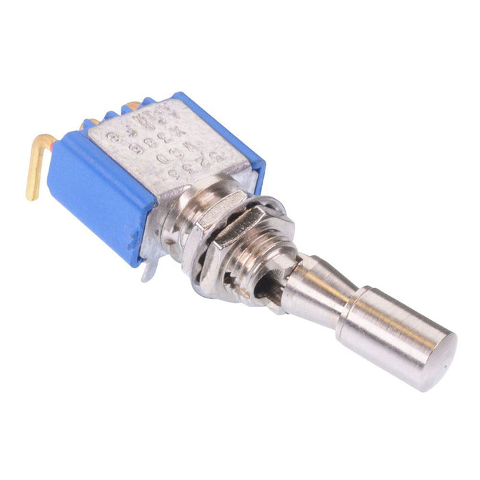 5236WCDB2VX386 APEM On-On Locking 6.35mm Miniature Toggle Switch SPDT