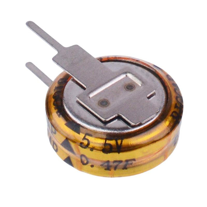 0.47F 5.5V Supercapacitor ±20% Vertical Mount