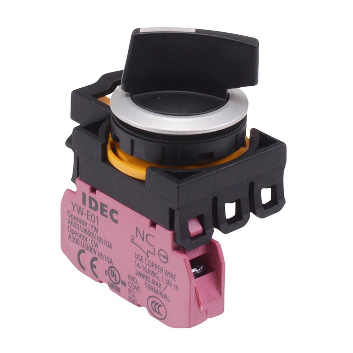 CW4S-2E01 2 Position Metallic Selector Switch 1NC IP65 IDEC