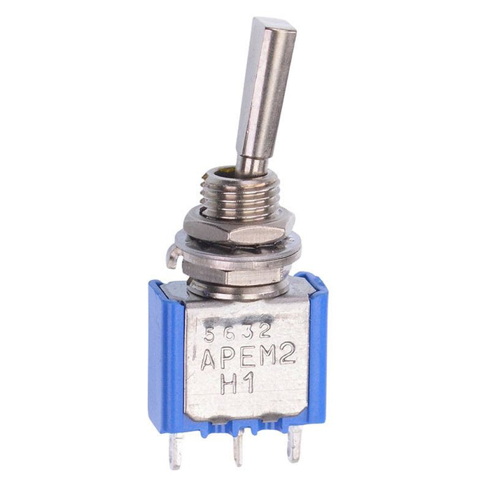 5632A9 On-(On) Momentary 6.35mm Miniature Toggle Switch SPDT 4A 30VDC APEM