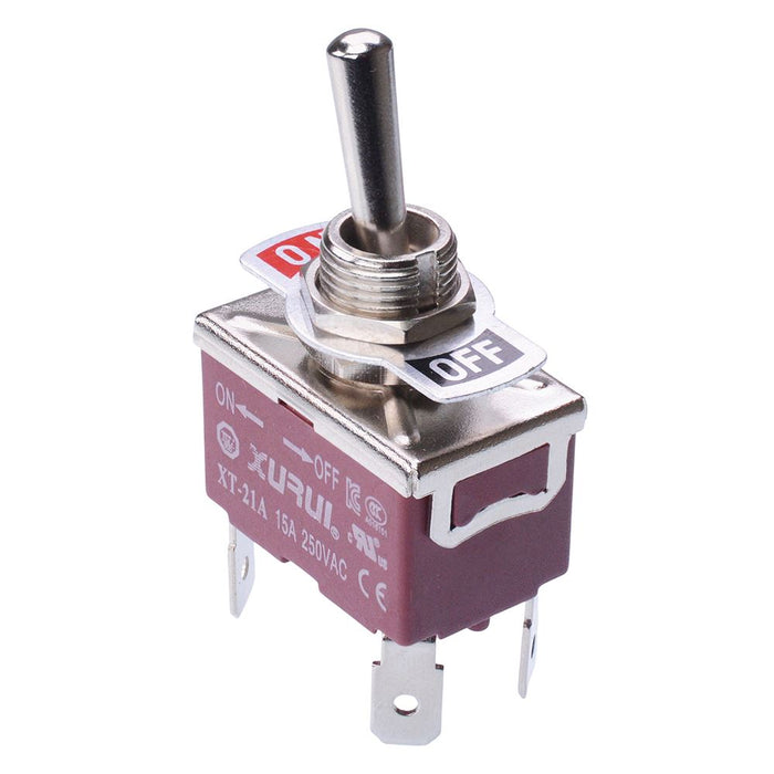 On-Off DPST Toggle Switch 250V AC 15A