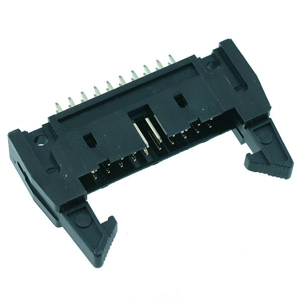 20-Way IDC Latched PCB Plug 2.54mm Pitch