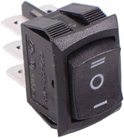 On-Off-On Rectangle Rocker Switch DPDT 10A