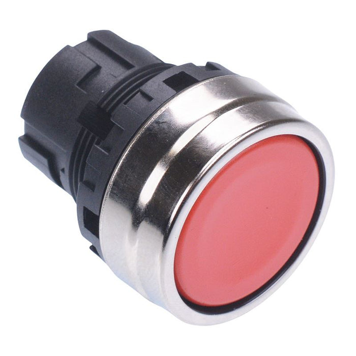 YW4B-M1R Red 22mm Momentary Metal Push Button Bezel for Non-illuminated YW Series IDEC