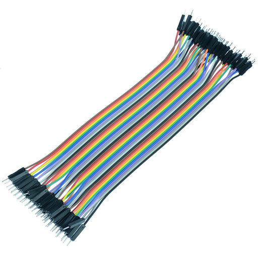 Buy Female to Female Breadboard Jumper Cable 2.54mm 20CM - 40 Pcs