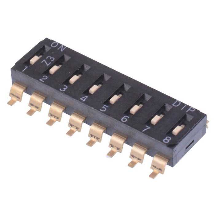 EMR-08-T-V Diptronics 8-Way Surface Mount 2.54mm DIP Switch SPST