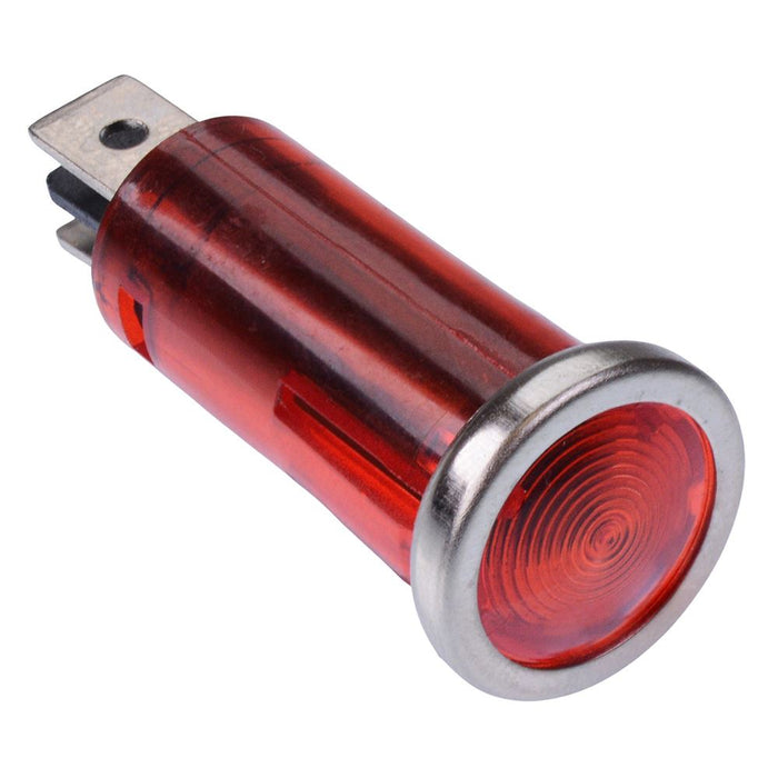 Red 12V LED 12.5mm Panel Indicator Light