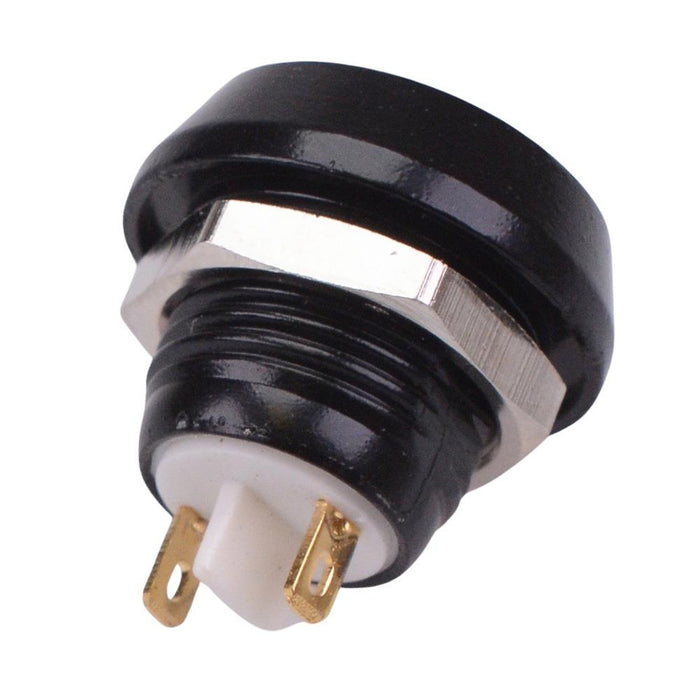 Green Off-(On) Black Momentary Vandal Resistant Push Button Switch 2A SPST