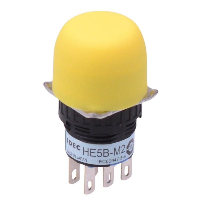 HE5B-M2PY Yellow Double 3-Position 16mm Round Enabling Switch IDEC