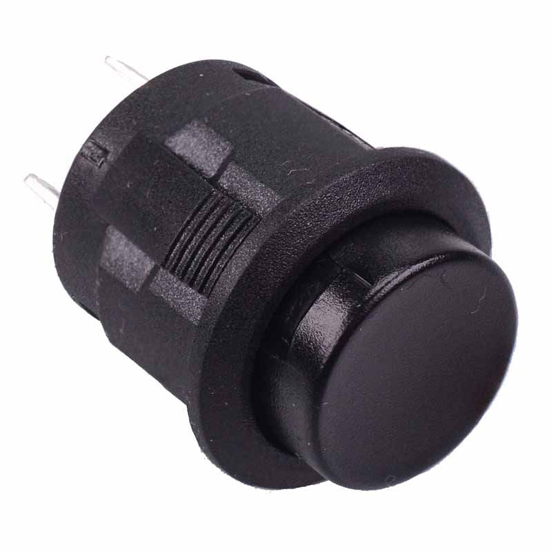 Black Off On 15mm Push Button Momentary Switch SPST R13 523A