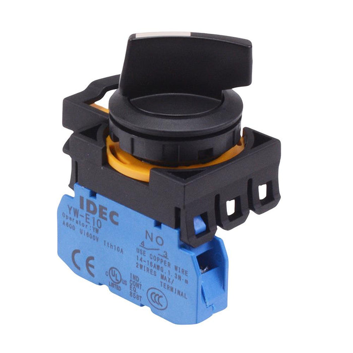 CW1S-2E10 2 Position Selector Switch 1NO IP65 IDEC