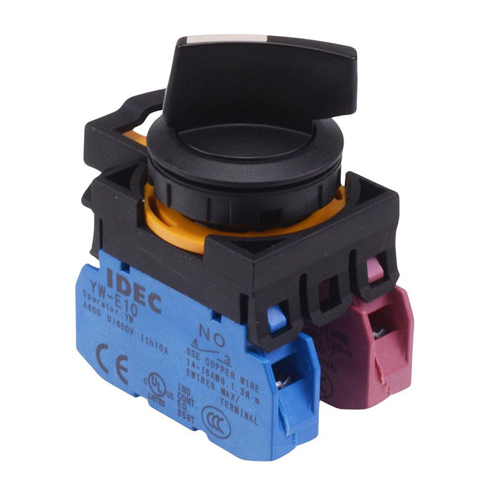 CW1S-2E11 2 Position Selector Switch 1NO-1NC IP65 IDEC