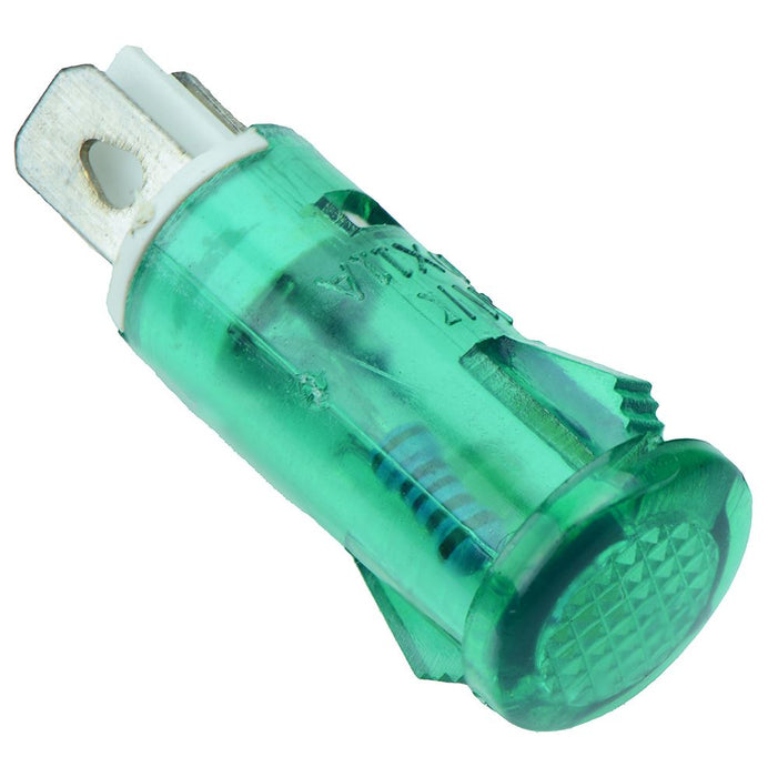 Green 10mm Plastic Indicator Pilot Light 12V