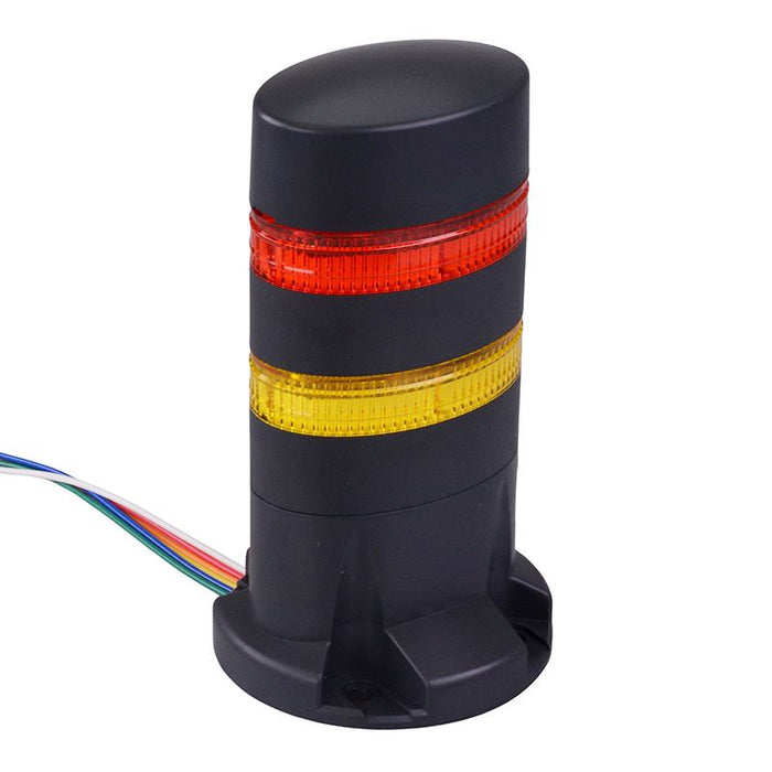 LD6A-2DQB-RY Red/Yellow Stack Light LED Tower Direct Mount 24VAC/DC IDEC