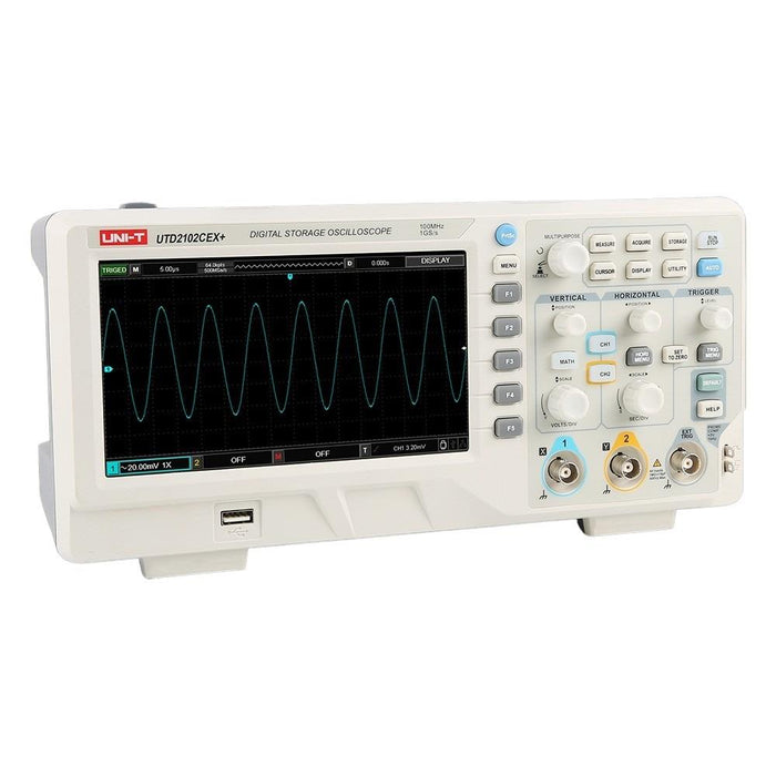 UTD2102CEX+ Digital Storage 2 Channel Analog Oscilloscope 100MHz Uni-T