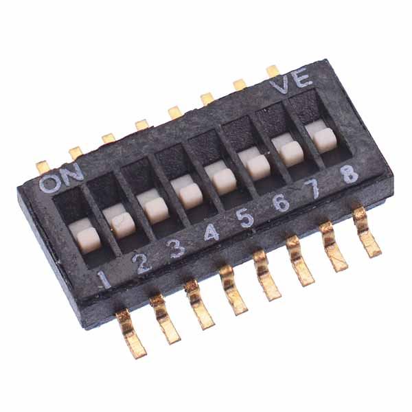 8 Way Half Pitch SMD DIL Switch 1.27mm