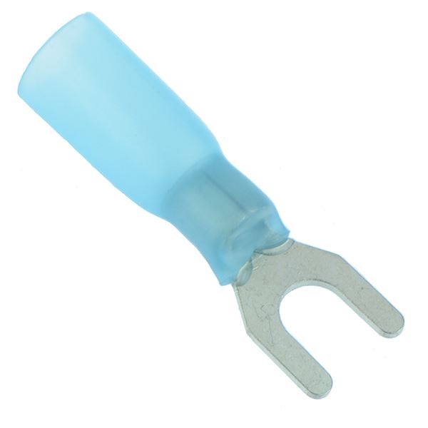 Blue Heat Shrink 5.3mm Fork Terminal