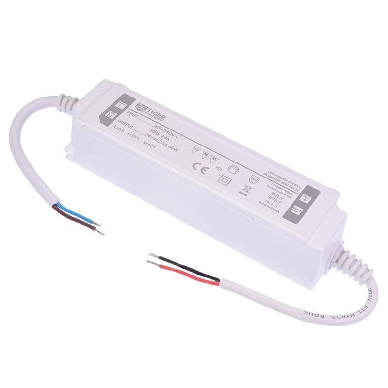 24VDC 60W Super Slim Waterproof LED Driver IP67 — Switch Electronics ...