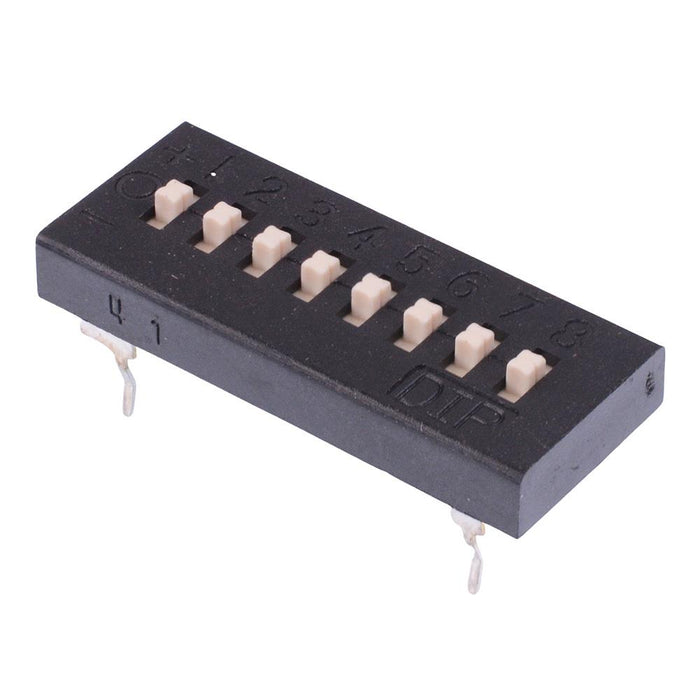 TDS08V Diptronics 8 Way Tri-State DIP Switch 2.54mm