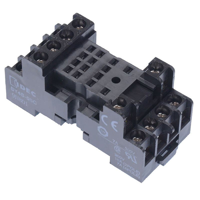 SY4S-05C DIN Mount Relay Socket for RU4S Relays IDEC